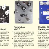 Some Overdrive pedals at the BKLYN Stompbox Exhibit