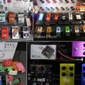 Pedalboards at the SNAMM 2016 Stompbox Exhibit