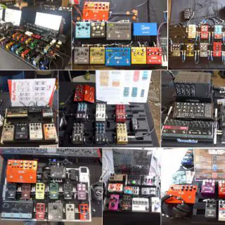 All the boards at the Austin Stompbox Exhibit 2017
