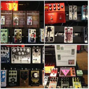 Boards from the first Montreal Stompbox Exhibit (2017)