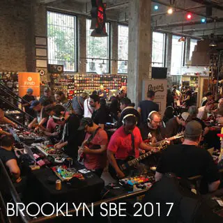 All the pictures of the Brooklyn Stompbox Exhibit 2017!