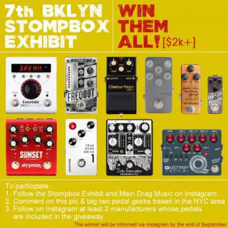 Win  $2k+ in Pedals through the BK Stompbox Exhibit!