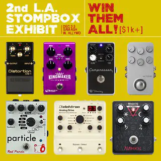 Win $1k+ in Pedals through the L.A. Stompbox Exhibit!