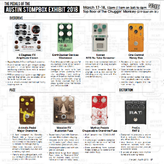 The Pedals of the Austin Stompbox Exhibit 2018