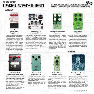 8 Gain Pedals you’ll be able to try at the upcoming BK Stompbox Exhibit