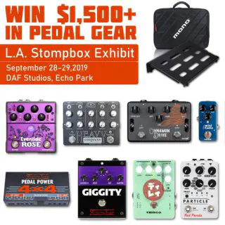 Win $1,500+ in Pedal Gear through the L.A. Stompbox Exhibit! – [ended]