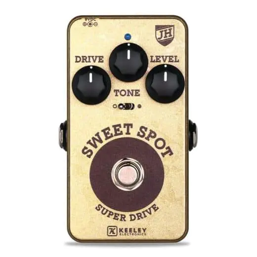 Keeley Electronics Johnny Hiland Sweet Spot Overdrive Effect Pedal Front 1000x10001 e1576185652467