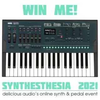 Win a KORG Opsix FM Synth through SYNTHESTHESIA 2021! [closed]