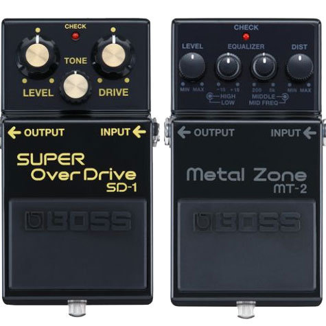 BOSS MT-2 and DS-1