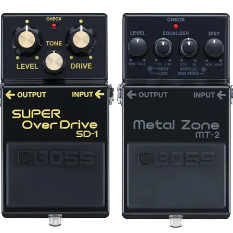 BOSS MT-2 and DS-1