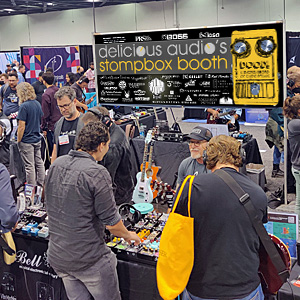 The Delicious Audio Stompbox Booth at NAMM 2022
