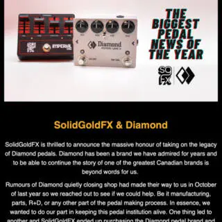 SolidGoldFX buys Diamond Pedals