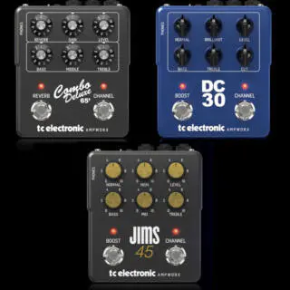 TC Electronic Ampworx Combo Deluxe 65, DC 30 and Jims 45