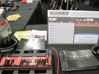 Tech 21 RK Fly Rig at  SXSW 2016 Stompbox Exhibit